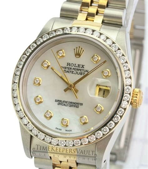 rolex datejust white dial|rolex datejust 36mm diamond dial.